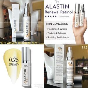 ALASTIN Renewal Retinol .25 Serum Antiaging Smoothes Texture Tone Fine Lines